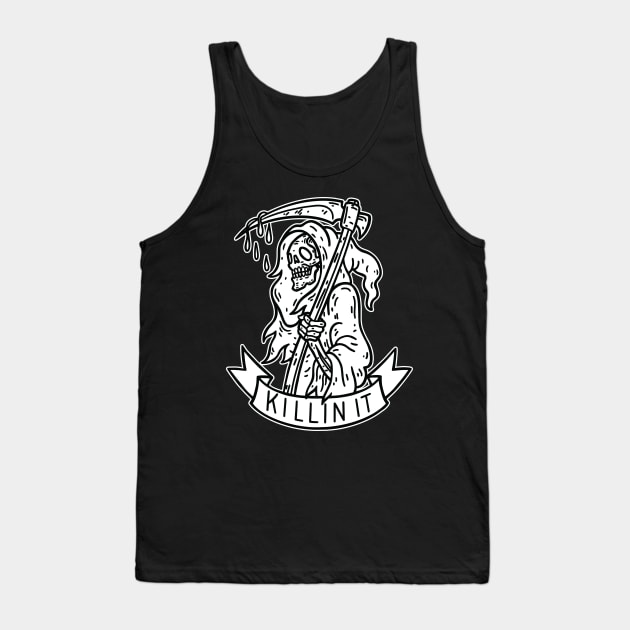 Killin it Grim Reaper Tank Top by Seven Relics